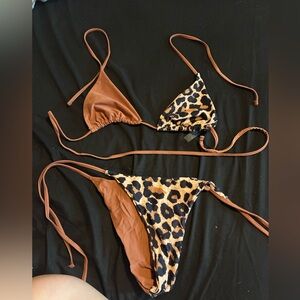 Leopard Print Bikini Set